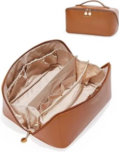 Travel Makeup Bag,Large Capacity Cosmetic Bags for Women,Waterproof Portable ... - Picture 1 of 6