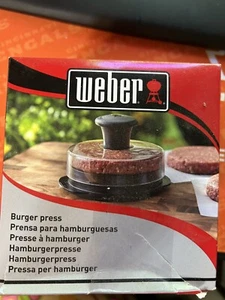 Weber BURGER PRESS BBQ Accessory Dishwasher Safe 1/2lb & 1/4lb Hamburger Patties - Picture 1 of 2