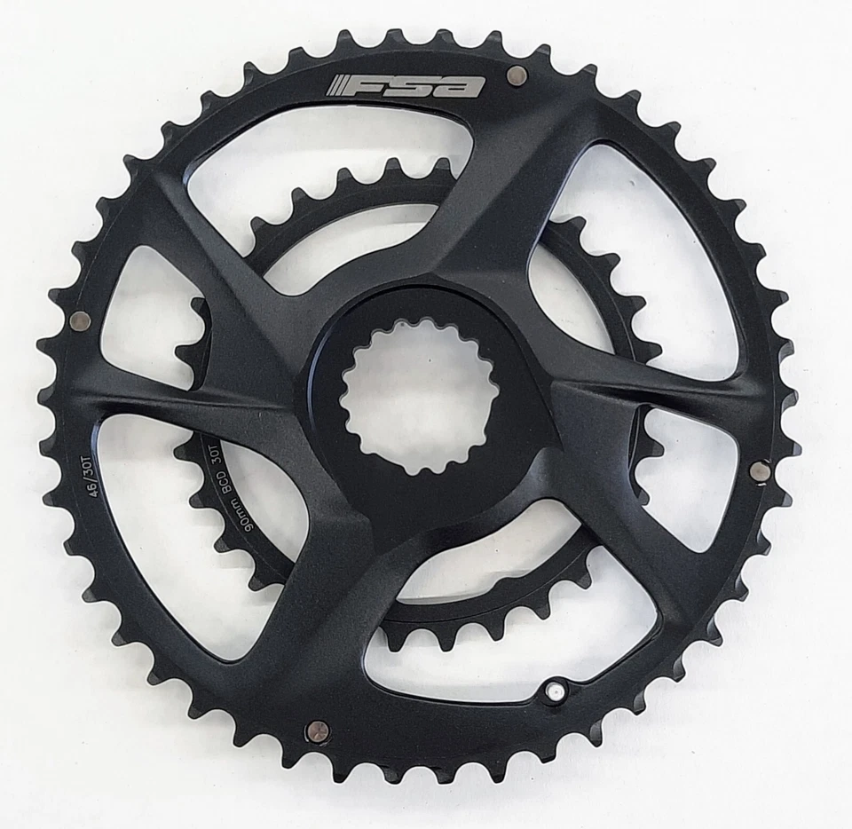 New FSA SL-K Adventure Chainrings Direct Mount 90 BCD 46/30t Alloy Chainring Set - Image 1 of 3