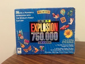 Nova Macintosh Art Explosion 750,000 Images 5 DVD 29GB 1800 pg. Book Catalog - Picture 1 of 4