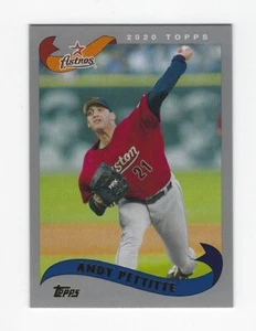 Andy Pettitte 2020 Topps Archives #291 plata paralelo #d 82/99 ~ Astros de Houston - Imagen 1 de 2