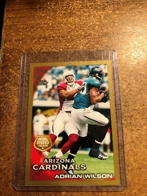 2010 Topps Football Gold # 229 Adrian Wilson SN 1120/2010 - Image 1 of 2
