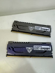 Patriot 16GB Kit 2 X 8GB DDR4 3000 MHz Memory RGB Viper Steel PVR416G300C6K - Picture 1 of 4