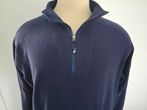 PETER MILLAR CROWN SPORT NAV NEW MEN'S HALF ZIP FLEECE SWEATER SIZE XXL - Picture 1 of 15