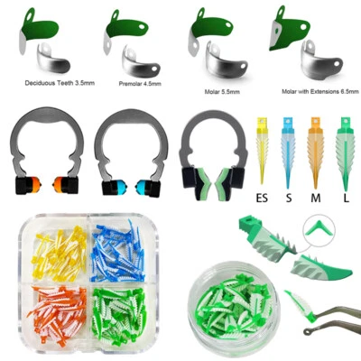 SKATTOOTH Dental Matrix Bands Ring Palodent V3 Sectional Matrix System Clamp Strata Wedges