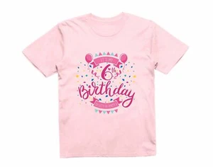 Kids It's My 6th Birthday T-Shirt Celebration Party Gift Girls Sixth - Picture 1 of 5