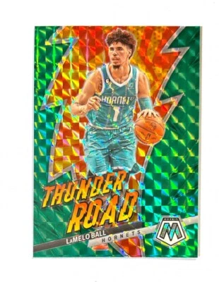 LaMelo Ball ~ 2022-23 Panini Mosaic ~ Thunder Road Green Prizm - Image 1 of 2