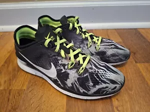 Nike Free 5.0 TR Fit 5 Womens Size 10 Running Shoes Black Volt 704695-014 - Picture 1 of 6