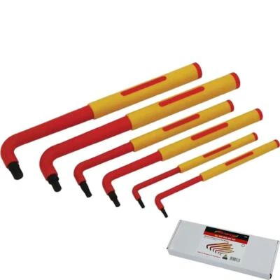 Neilsen 6pc Long VDE Insulated Metric Hex Allen Alan Key Set 2.5mm - 8mm - Image 1 of 3