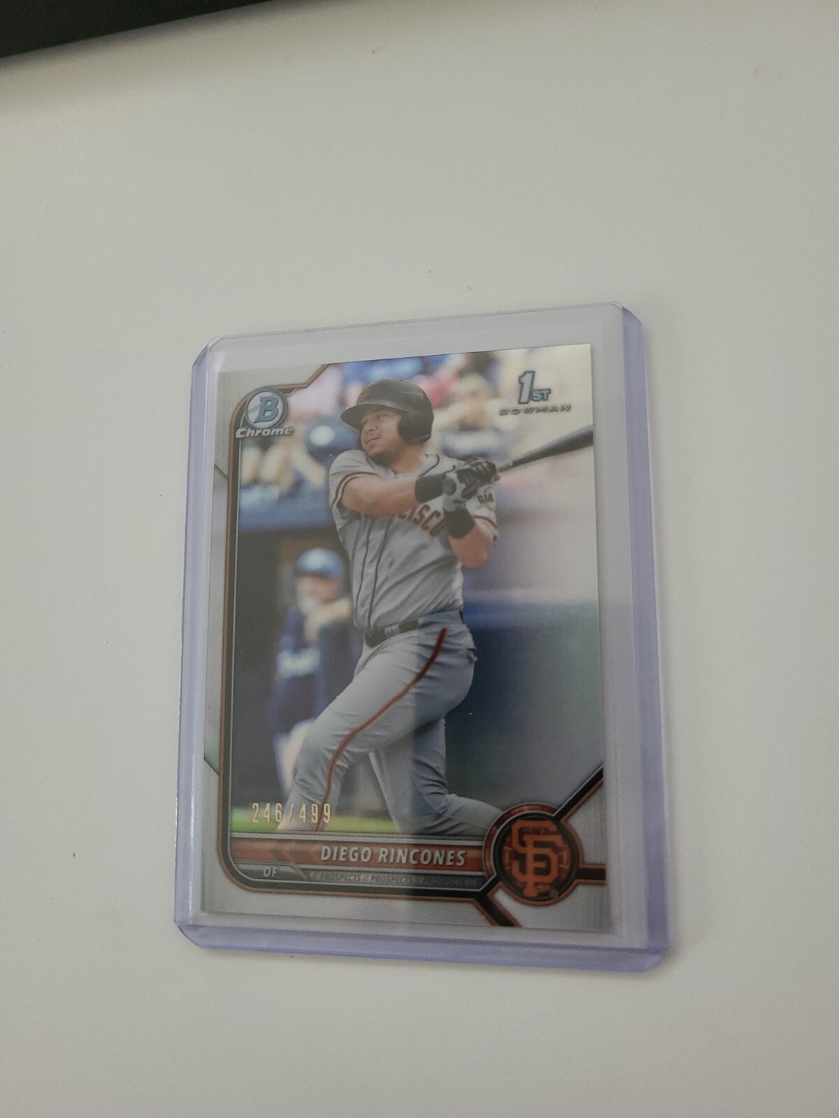 2022 Bowman Chrome Prospect Refractor #BCP-65 Diego Rincones /499 - Giants⚾️🔥