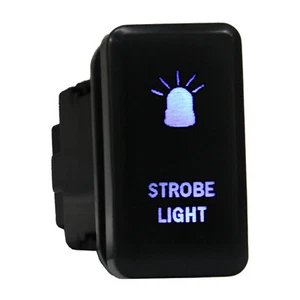 LUZ ESTROBOSCÓPICA 824B Interruptor de empuje 12V para Toyota Tundra Tacoma FJ Cruiser LED AZUL - Imagen 1 de 1