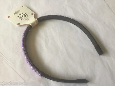 Anita Head Hairband Girls Purple Beaded 2277 - Image 1 of 3