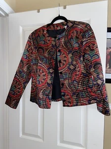 Albert Nipon Damen 100% Seide Blazer Gr. 8 - Bild 1 von 7
