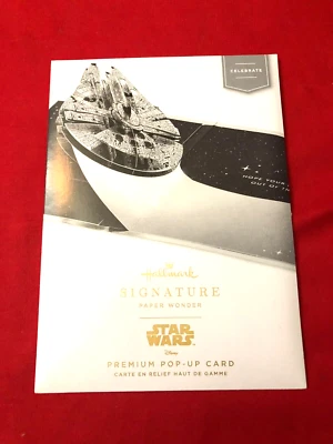 Hallmark Disney Star Wars Signature Paper Wonder Pop Up Birthday Card NEW - Image 1 of 2