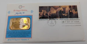 The Day Of Freedom First Day Cover Commemoritive Solid Bronze Proof 1976 - Picture 1 of 6