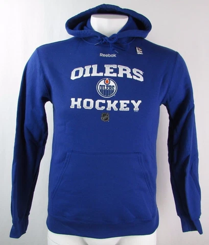 Edmonton Oilers Men's S, L Pullover Graphic Hoodie NHL Reebok Blue Cover