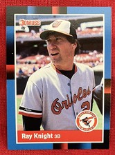🔥🔥 1988 Donruss RAY KNIGHT #108 Base Baltimore Orioles 🔥