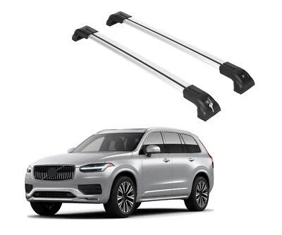 Heavy Duty 220lbs Roof Rack Cross Bars for Volvo XC90 2016-2026 - Silver - Image 1 of 4