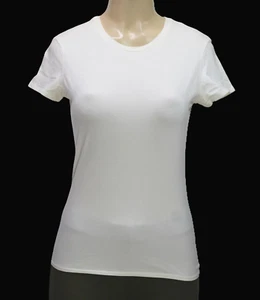 Mossimo Women's T-Shirt Tee Stretch Short Sleeve White Size S - Picture 1 of 5