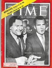Time Magazine  Rockefeller & Nixon  August 1  1960