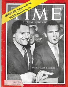 Time Magazine Rockefeller & Nixon August 1 1960 - Picture 1 of 1