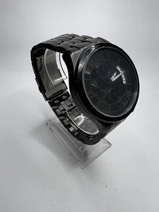 Guess U17526G1 Polished Black Stainless Steel band Black Dial Watch - Picture 1 of 8