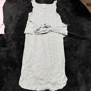 GB Girls Size Medium Gray Short Dress Sleeveless  - Picture 1 of 3