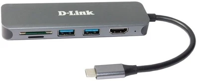 DLink Deutschland 6-in-1 USB-C Hub DUB-2327 USB-Hub 6-in-1 - Bild 1 von 4