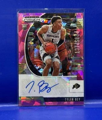 2020 Panini Prizm Draft Rookie RC Pink Ice Auto Tyler Bey Dallas Mavericks - Image 1 of 2