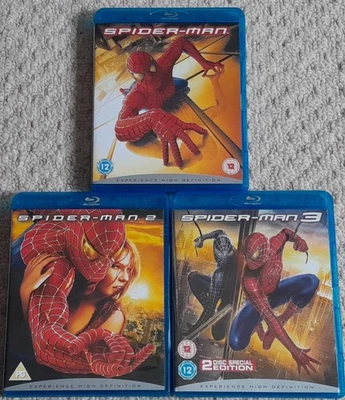 SPIDER-MAN TRILOGY BLU-RAY COLLECTION SAM RAIMI TOBEY MAGUIRE KIRSTEN DUNST - Image 1 of 2