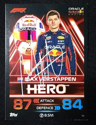 F1 CARD Topps MAX VERSTAPPEN Red Bull autografo hand SIGNED - Immagine 1 di 2