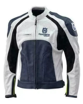 Chaqueta de cuero de vaca Husqvarna Horizon para motociclista/motocicletas de carreras Foto 1 de 3