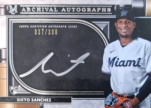 2021 Topps Museum Collezione Sixto Sanchez Archivio Auto Copper Rookie Auto /300 - Foto 1 di 4