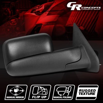 ESPEJO RETROVISOR REMOLQUE AJUSTE MANUAL DERECHO PARA DODGE RAM 1500 2500 3500 2002-2009 Foto 1 de 4