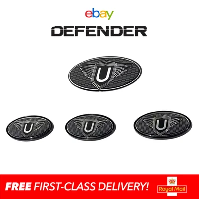 Distintivi logo urbano Land Rover Defender 90, 110, 130 | 4 pezzi (L663) - Immagine 1 di 4