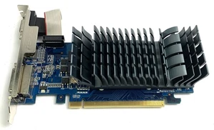 ASUS GeForce EN210 SILENT/DI/1GD3/V2(LP) 1GB GDDR3 Grafikkarte/GPU HDMI/DVI/VGA - Afbeelding 1 van 5