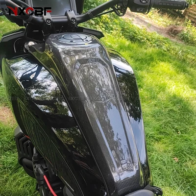 For 2021+ Harley Davidson Pan America 1250 Carbon Fiber Tank Pad Cover Fairing - Image 1 of 4