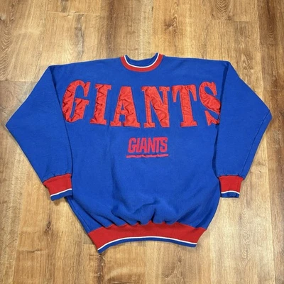 Sudadera De Colección New York Giants Cuello Redondo Para Hombres XL 90s NFL Legends Atlética Foto 1 de 4