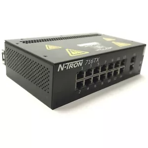 N-Tron 716TX Managed Industrial Ethernet Switch, 16-Port 10/100Mbps, 10-30VDC - Picture 1 of 9