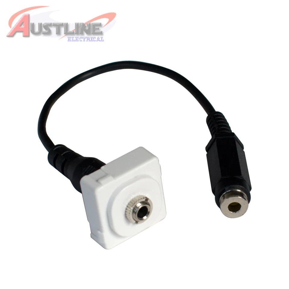3.5mm Stereo Audio Jack /Socket Female to Female fits Clipsal Wall Plate - image 1 of 1