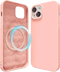 Fashion Inner Magnetic liquid jel Silicone Case for Apple iPhone 13 Mini Phones - Picture 1 of 15