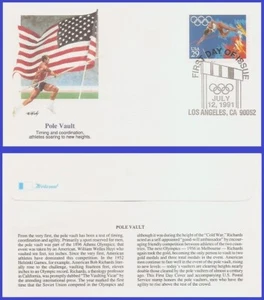 USA6 #2553 U/A FLEETWOOD FDC   Pole Vault Summer Olympics - Picture 1 of 1
