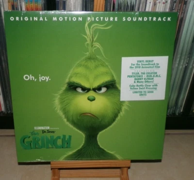 THE GRINCH COKE CLEAR LP SOUNDTRACK YOU'RE A MEAN ONE THE CHRISTMAS SONG RUDOLPH - Image 1 of 4