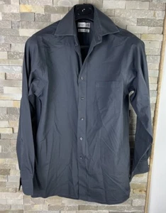 Van Heusen Mens Size 15 Collar Grey Long Sleeve Shirt - Picture 1 of 8