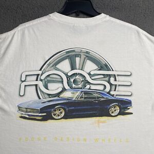 Vintage Y2K Foose Design T Shirt Chip Foose Mens XL Double Sided Cars