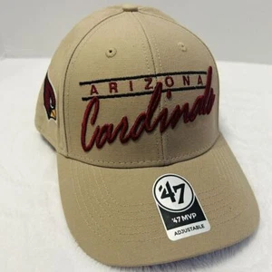 '47 Marca Arizona Cardinals Atwood Script MVP Gorra Ajustable Caqui Beige - Imagen 1 de 7
