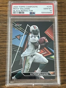 2023 Topps Composite Ricky William Black Refractor 01/20 PSA 10 Pop1 - Imagen 1 de 2