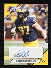 2021 Leaf Pro Set College Auto Gold Aidan Hutchinson #PS-AH1