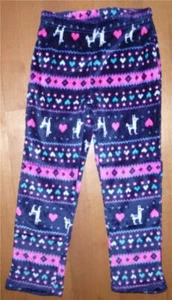 Girls JELLI FISH Pajamas Fleece Sleep Pants Size 6/6X 7/8 NWT Llama Fair Isle - Picture 1 of 1