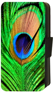 Peacock Animal Print Apple iPhone/Google Pixel/Galaxy Flip/Wallet Phone Case (A - Picture 1 of 9